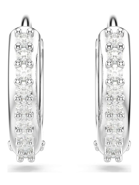Swarovski Matrix Σκουλαρίκια Κρίκοι με Πέτρες Swarovski Matrix Σκουλαρίκια Κρίκοι με Πέτρες