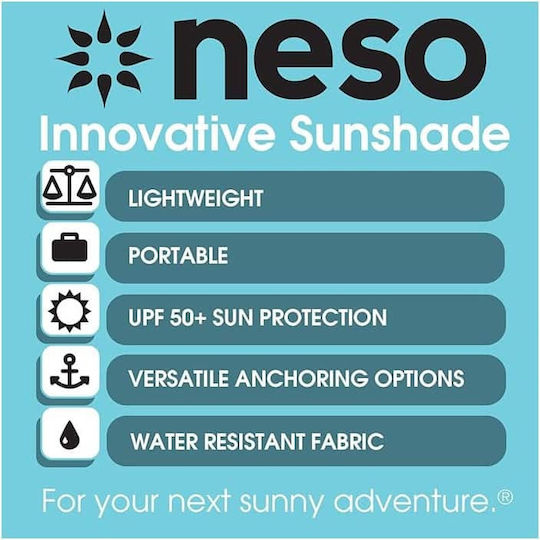 Τέντα Παραλίας Beach Tent Neso Grande Rainbow 2.75x2.75