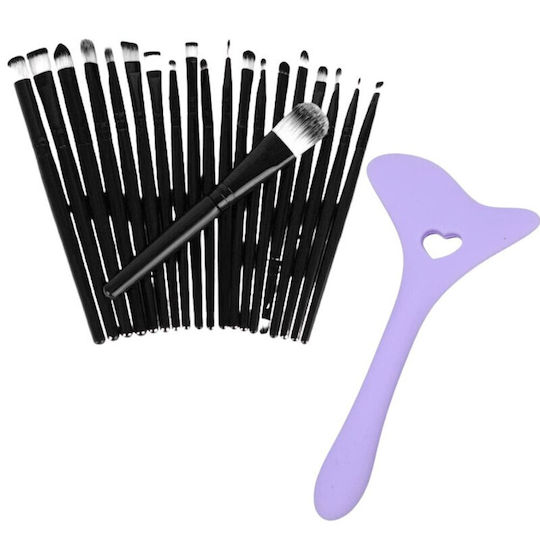Profesional Set cu Pensule de Machiaj pentru Eye Liner Silicon 20buc