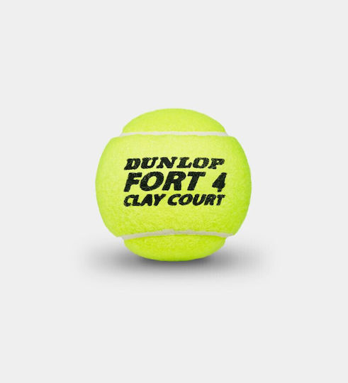 Dunlop Fort Clay Tournament Tennis Balls 4pcs