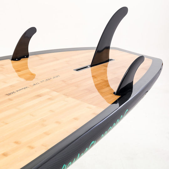 SCK Silica 11'6'' Bamboo SUP Board with Length 3.5m Turquoise