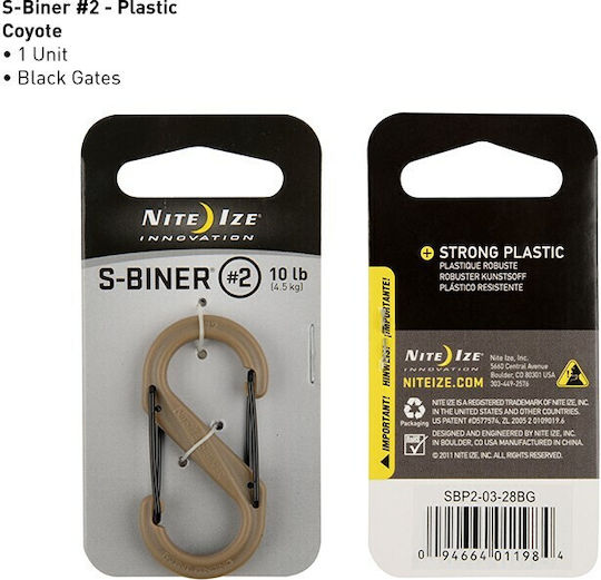 Niteize S-biner Carabiniere Auxiliare 1buc