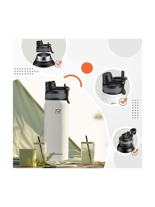 Rockbros Sticla de apa Pentru bicicleta 530ml Alb