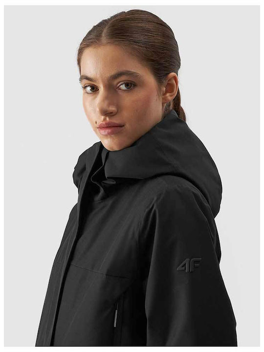 4F Women's Ski & Snowboard Jacket Black 4FWAW24TTJAF560-20S