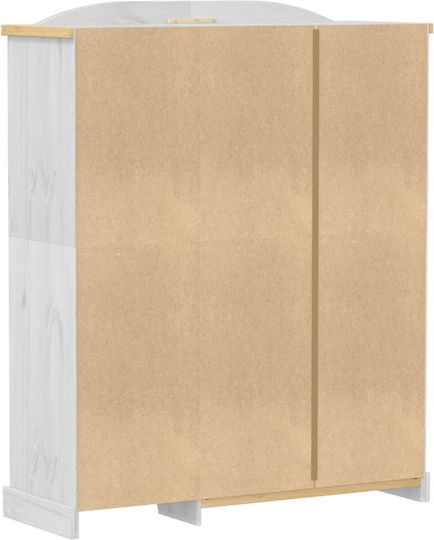 Dreifachtür Kleiderschrank Corona White 151.5x52x186cm