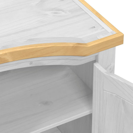 Dreifachtür Kleiderschrank Corona White 151.5x52x186cm
