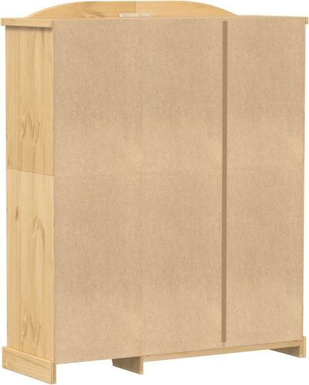 Triple Door Wardrobe Corona Solid pine wood 151.5x52x186cm