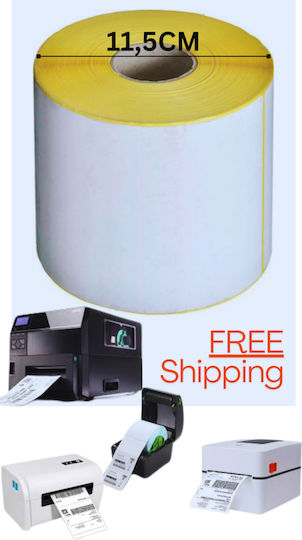 thessPACK Self-Adhesive Label Rolls for Label Printer 105x148mm 1pcs