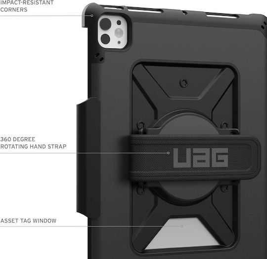 UAG Flip Cover Rotating Durable with Keyboard Blacη (iPad Pro 2024 11") 124478B14040
