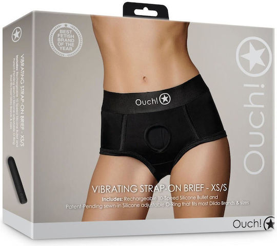 Harness Vibrating Strap-on Brief Xs S
