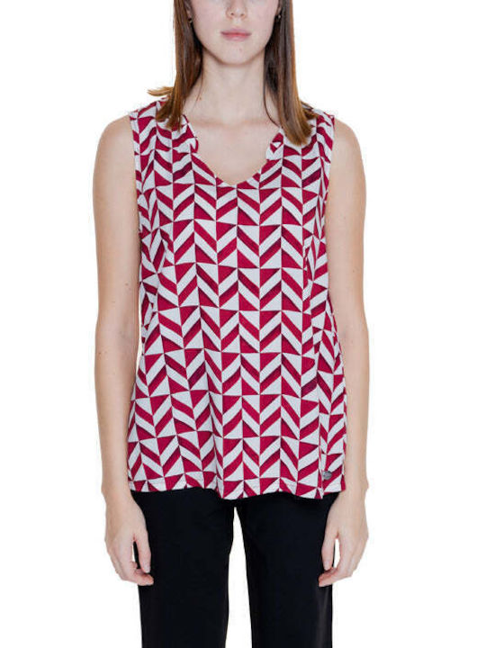 Street One Women's Summer Blouse Sleeveless Red