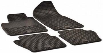 Umbrella Set Covorașe Față și Spate 4buc din Furtun pentru Ford Fiesta / Fuziune Negre