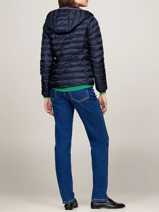 Tommy Hilfiger Scurt Jachetă de femei Puffer pentru iarnă DarkBlue