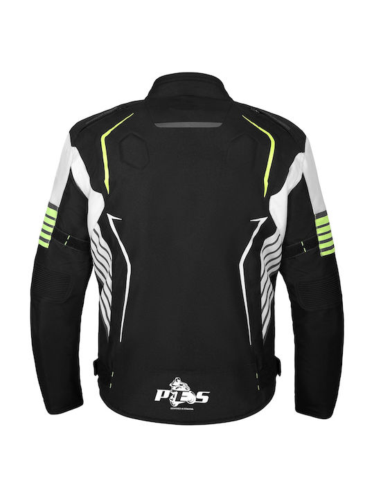 Мъжко Мотоциклетно яке Cordura Водоустойчив Черен