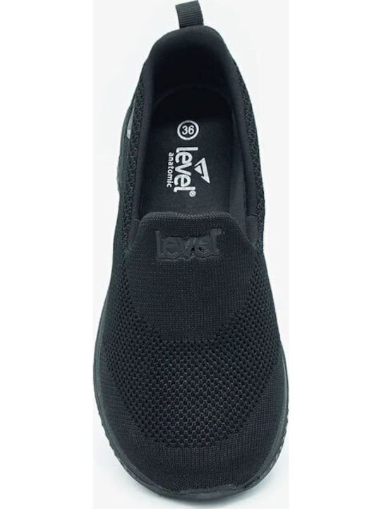3015 Anatomische Damen Slip-Ons Schwarze 3015-la-schwarz-29020
