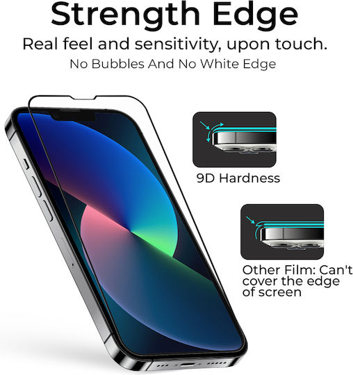 Amdetech 3D Tempered Glass 2buc (iPhone 13 Pro Max)