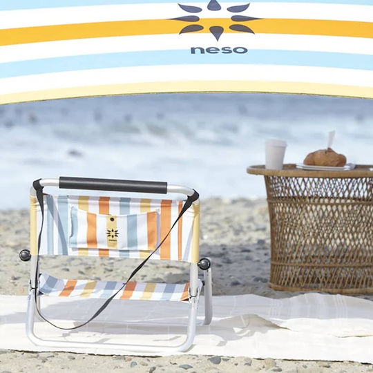 Scaun pliabil de plajă Neso Regular Vintage Stripes