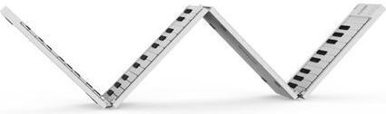 Blackstar Tastatur Carry-on Folding Piano mit 88 Tasten Standard Berührung Weiß