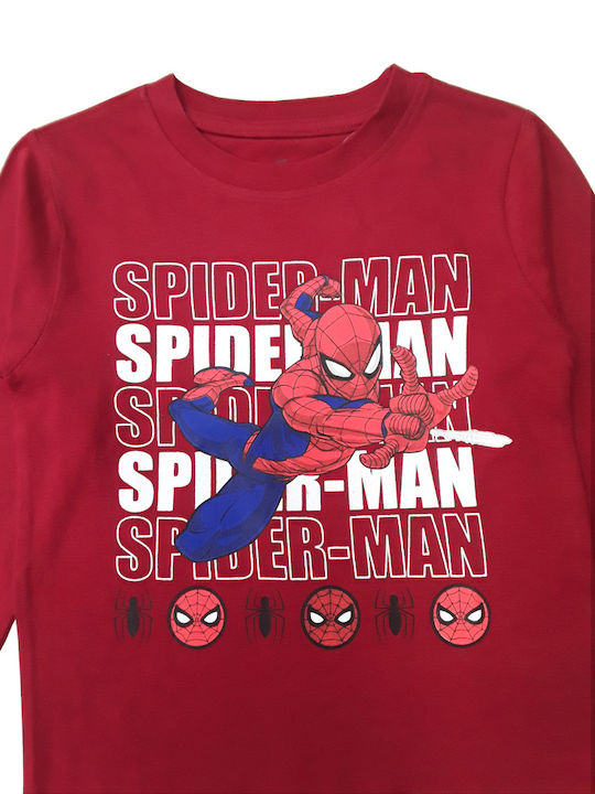 Disney Kids' Blouse Long Sleeve Red Spiderman