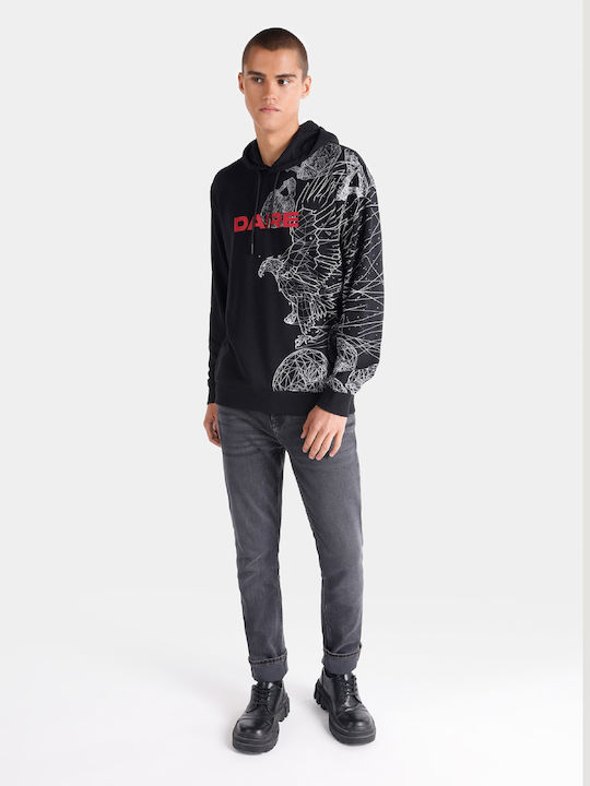 Sweatshirt Negru with Hood