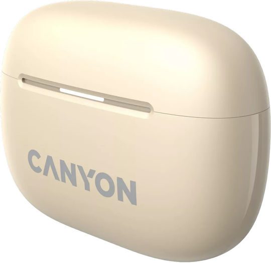 Canyon TWS-10 In-ear Bluetooth Handsfree Earphones with Charging Case Beige