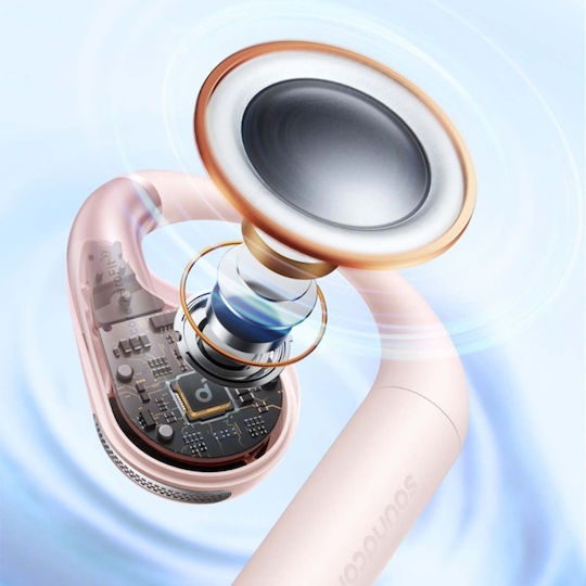 Soundcore by Anker AeroFit Open Ear Bluetooth Handsfree Earphones with Sweat Resistance and Charging Case Calm White