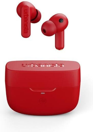 Urbanista Atlanta In ear Bluetooth хендсфри Слушалки с Устойчивост на Пот и Кутийка за Зареждане Scarlet Red