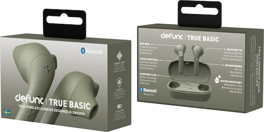 Defunc True Basic In-Ear Bluetooth-Freisprecheinrichtung Kopfhörer mit Ladeetui Grün
