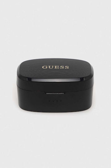 Guess In-ear Bluetooth Handsfree Ακουστικά με Θήκη Φόρτισης Μαύρα