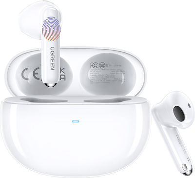 Ugreen HiTune H5 In-ear Bluetooth Handsfree Earphones with Sweat Resistance and Charging Case Whitά