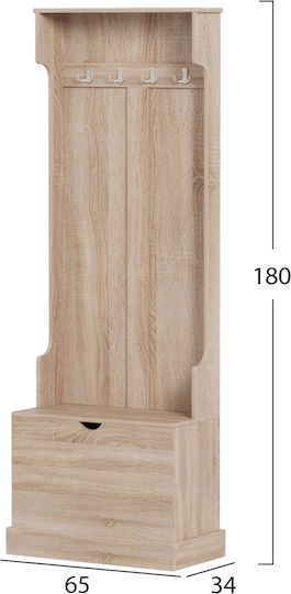 Kaylor Mobilier de Intrare cu Cuier & Dulap pentru Pantofi Sonama 65x34x180buc