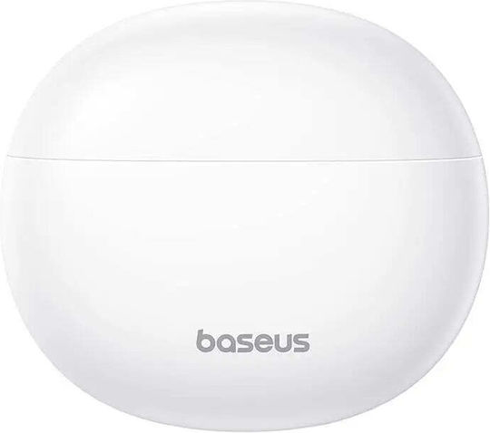 Baseus Bowie E12 In-ear Bluetooth Handsfree Ακουστικά με Θήκη Φόρτισης Λευκά
