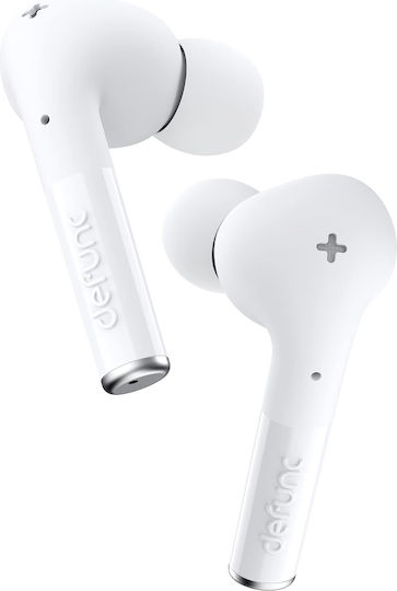 Defunc True Entertainment In-ear Bluetooth Handsfree Ακουστικά με Θήκη Φόρτισης Λευκά