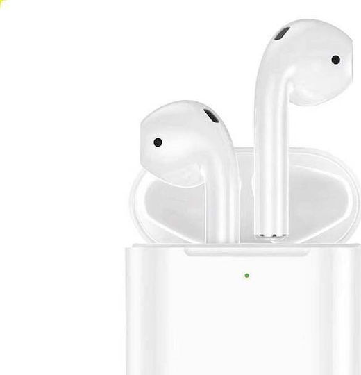 Foneng BL105 Ohrstöpsel Bluetooth-Freisprecheinrichtung Kopfhörer mit Ladeetui Weiß