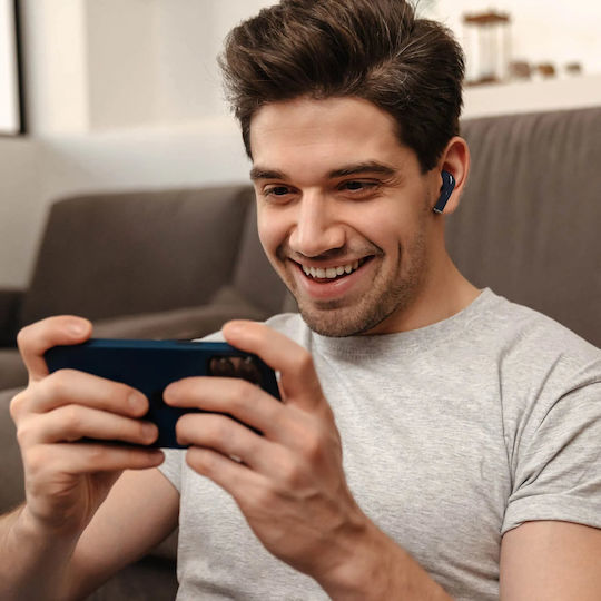 Haylou X1 2023 Earbud Bluetooth Handsfree Ακουστικά με Θήκη Φόρτισης Μπλε