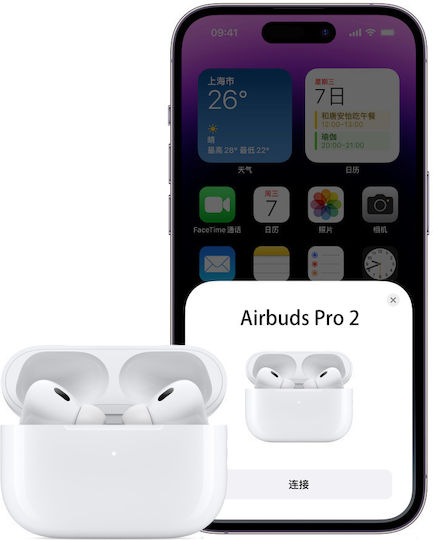 Wiwu Airbuds Pro 2 ANC Bluetooth Handsfree Ακουστικά με Θήκη Φόρτισης Λευκά