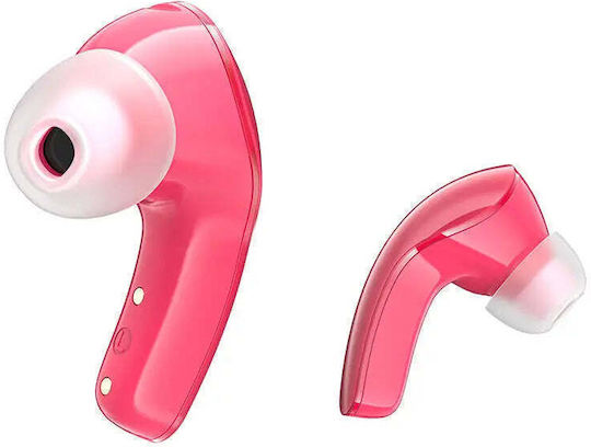 Acefast T9 Crystal (Air) In-Ear Bluetooth-Freisprecheinrichtung Kopfhörer mit Ladeetui Pomelo Red