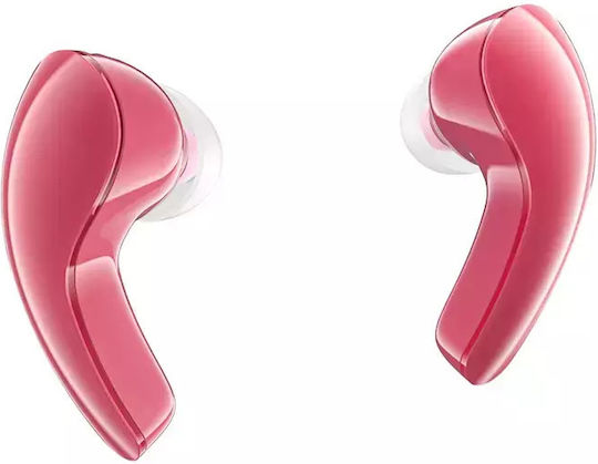 Acefast T9 Crystal (Air) In-Ear Bluetooth-Freisprecheinrichtung Kopfhörer mit Ladeetui Pomelo Red