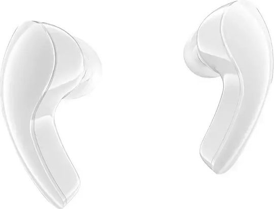Acefast T9 Crystal (Air) In-ear Bluetooth Handsfree Ακουστικά με Θήκη Φόρτισης Porcelain White