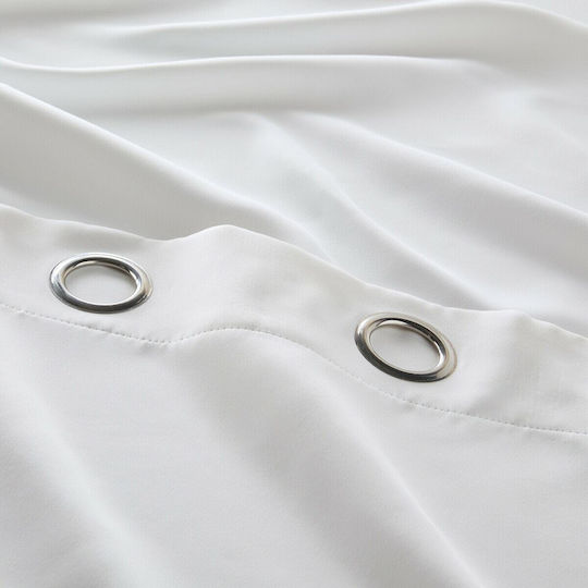 La Redoute Interieurs Perdea de Întunecare cu Capse Albă 324215352_10465_80 140x350buc