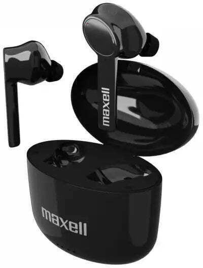 Maxell Bass 13 In-ear Bluetooth Handsfree Căști cu Carcasă de Încărcare Negru
