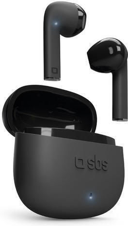 SBS One Color In-ear Bluetooth Handsfree Ακουστικά με Θήκη Φόρτισης Μαύρα
