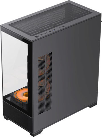 GameMax Vista AB Gaming Midi Tower Κουτί Υπολογιστή με Πλαϊνό Παράθυρο Μαύρο