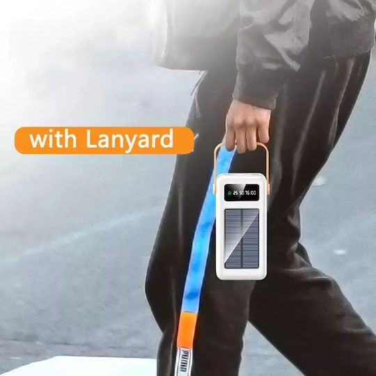 Φορητός Ηλιακό Power Bank 50000mAh Μαύρο