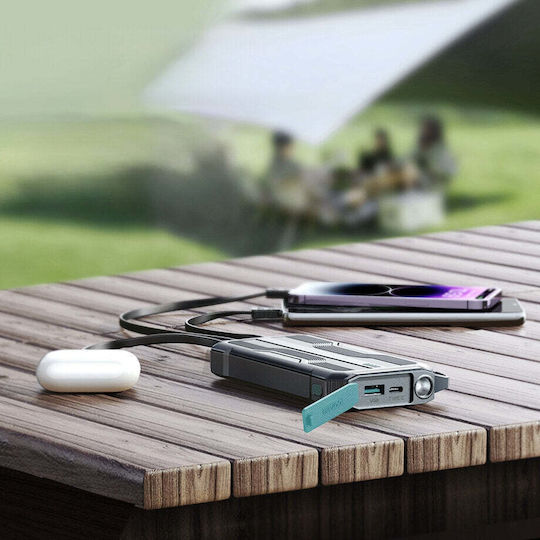 Joyroom JR-L016 Power Bank 10000mAh με Θύρα USB-A και Θύρα USB-C Μαύρο