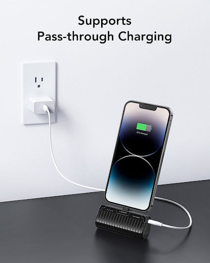 Veger W0558P Power Bank 5000mAh 20W Power Delivery Μαύρο