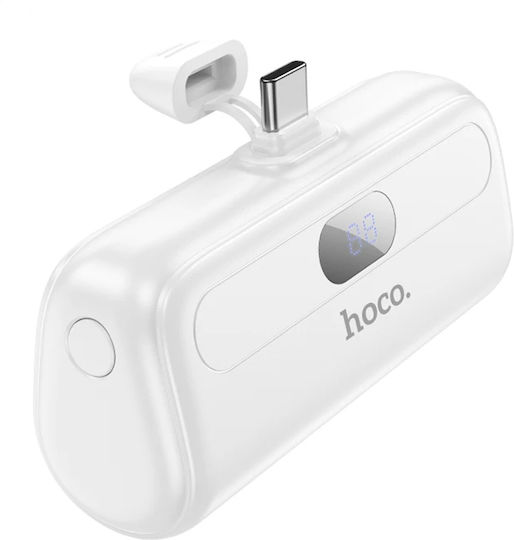 Hoco J116 Lightning Power Bank 5000mAh Λευκό