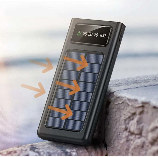 Andowl Solar Power Bank 12000mAh Negru
