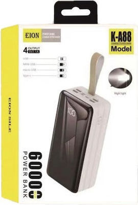 EION K-A88 Power Bank 60000mAh with 4 USB-C Ports Black