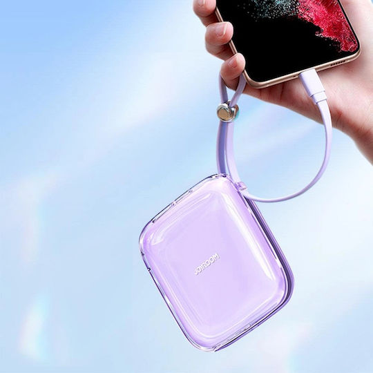 Joyroom Jelly Series JR-L005 Power Bank 10000mAh 12W с USB-C порт Лилав